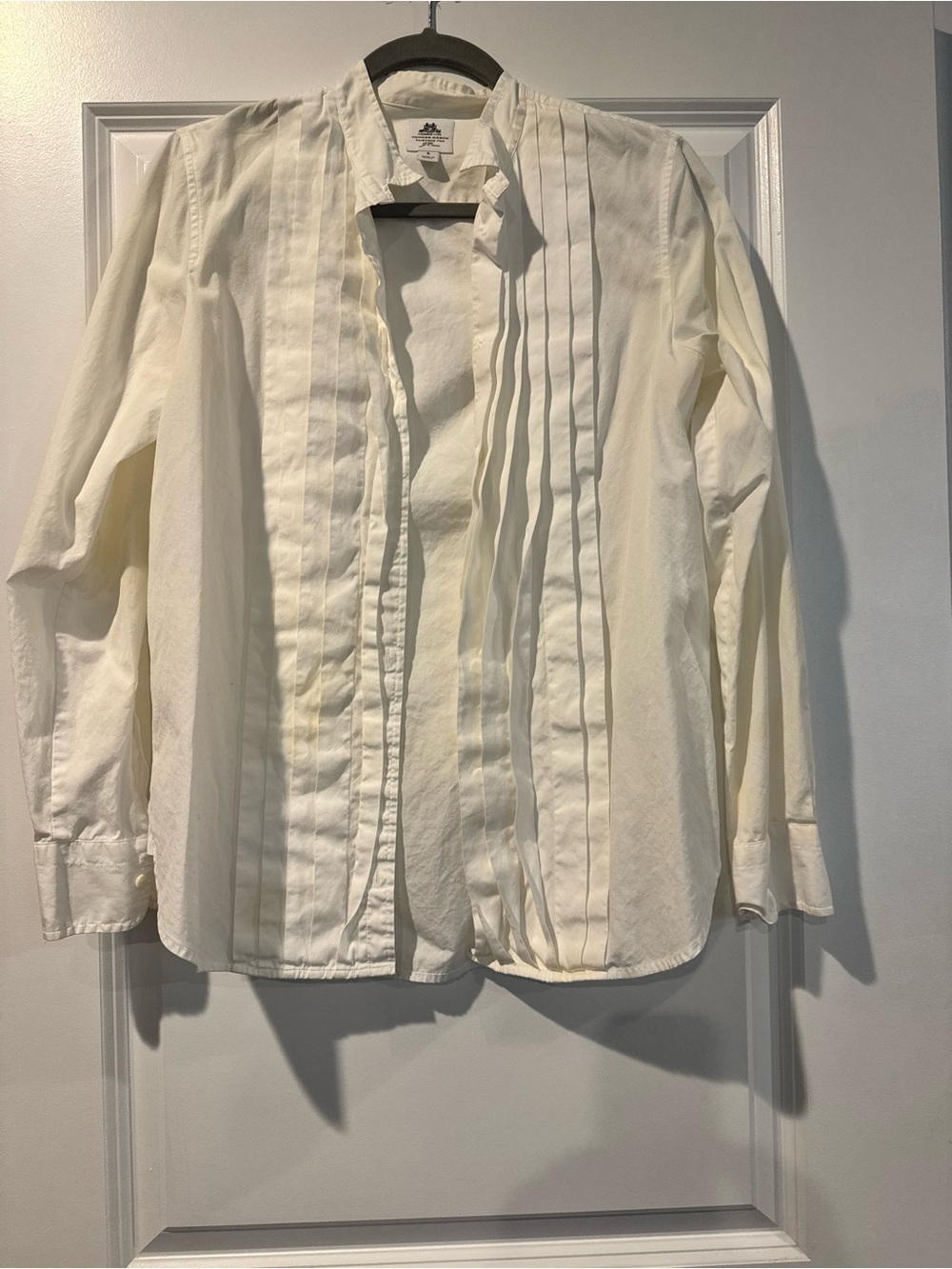 J. Crew White Crewneck Shirt with Branded Tag